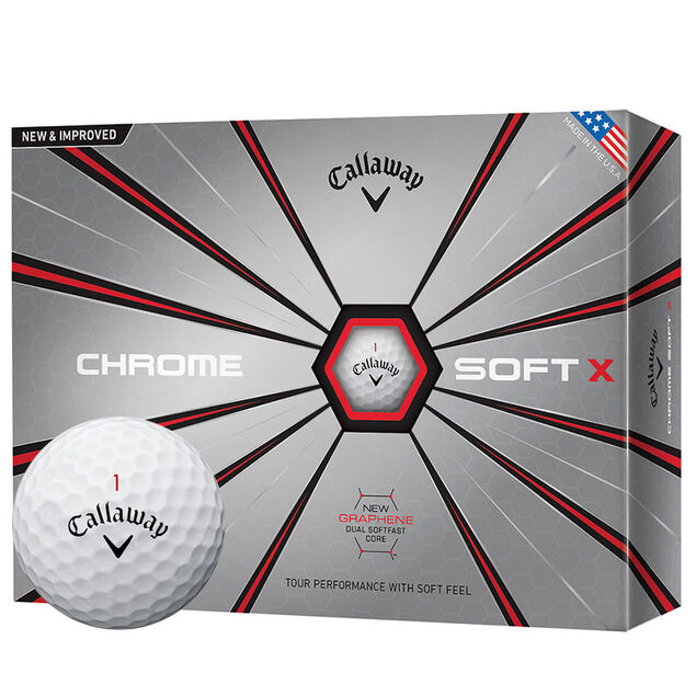 Callaway Golf Chrome Soft X 12 Ball Pack 2018 from american golf