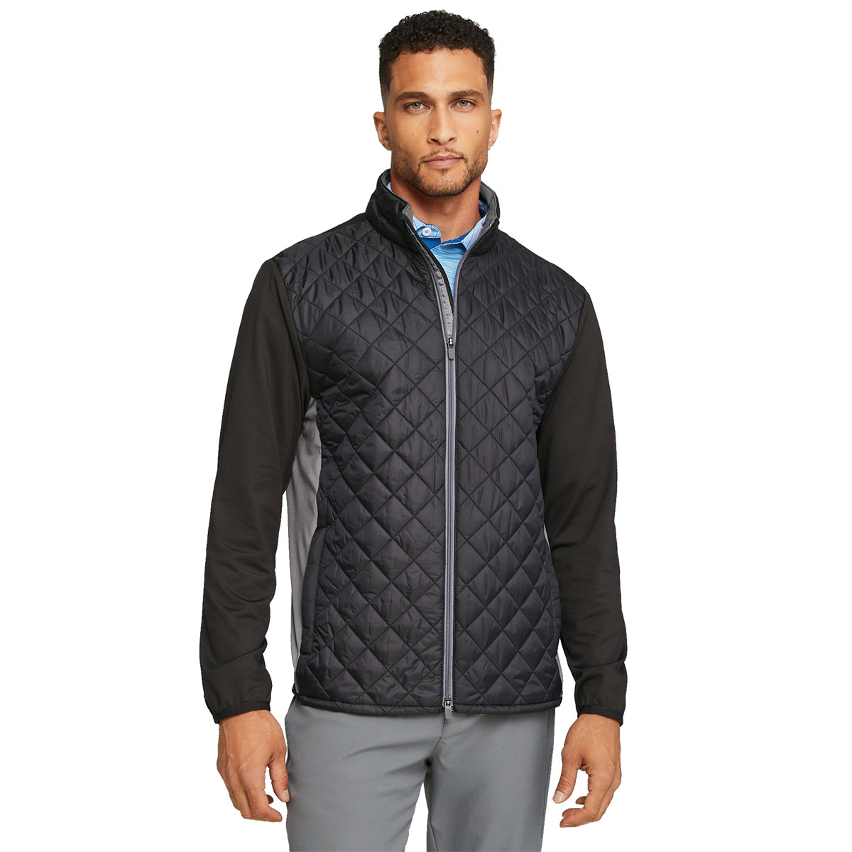 Quilted golf 2025 jacket mens