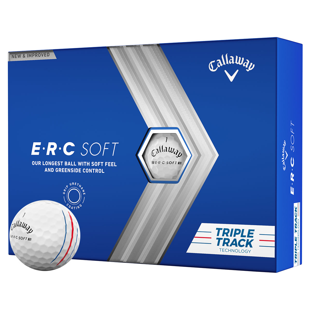 Callaway E.R.C Soft Triple Track 12 Golf Ball Pack from american golf