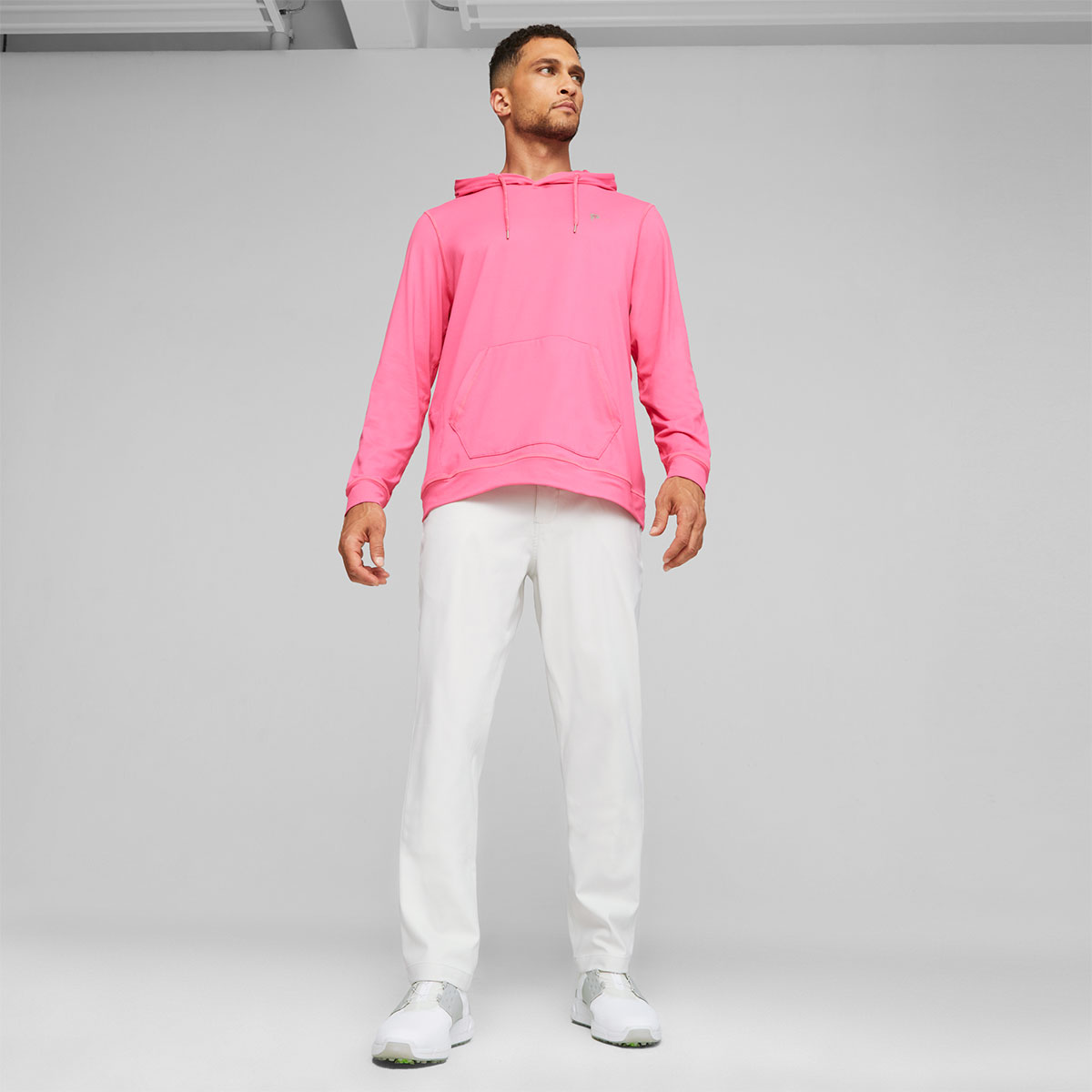 Mens pink hot sale puma hoodie