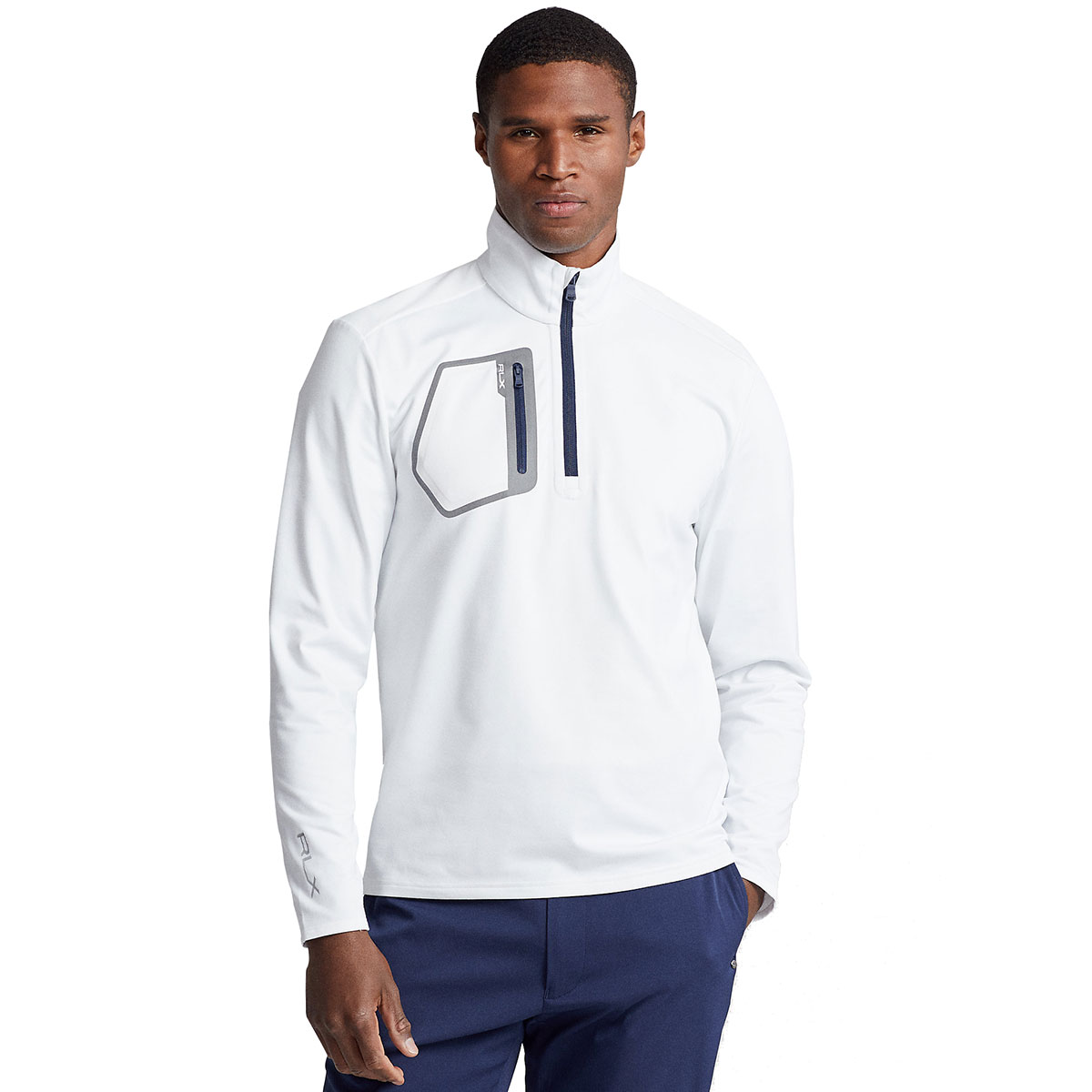 Ralph Lauren Men's RLX Jersey Luxury Quarter Zip Golf Mid Layer