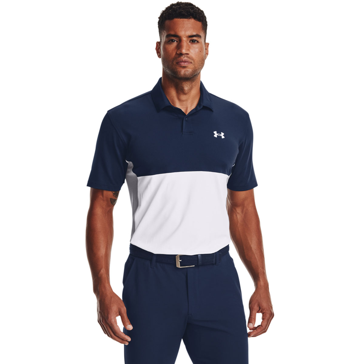 Under Armour Men's Performance Blocked Stretch Golf Polo Shirt