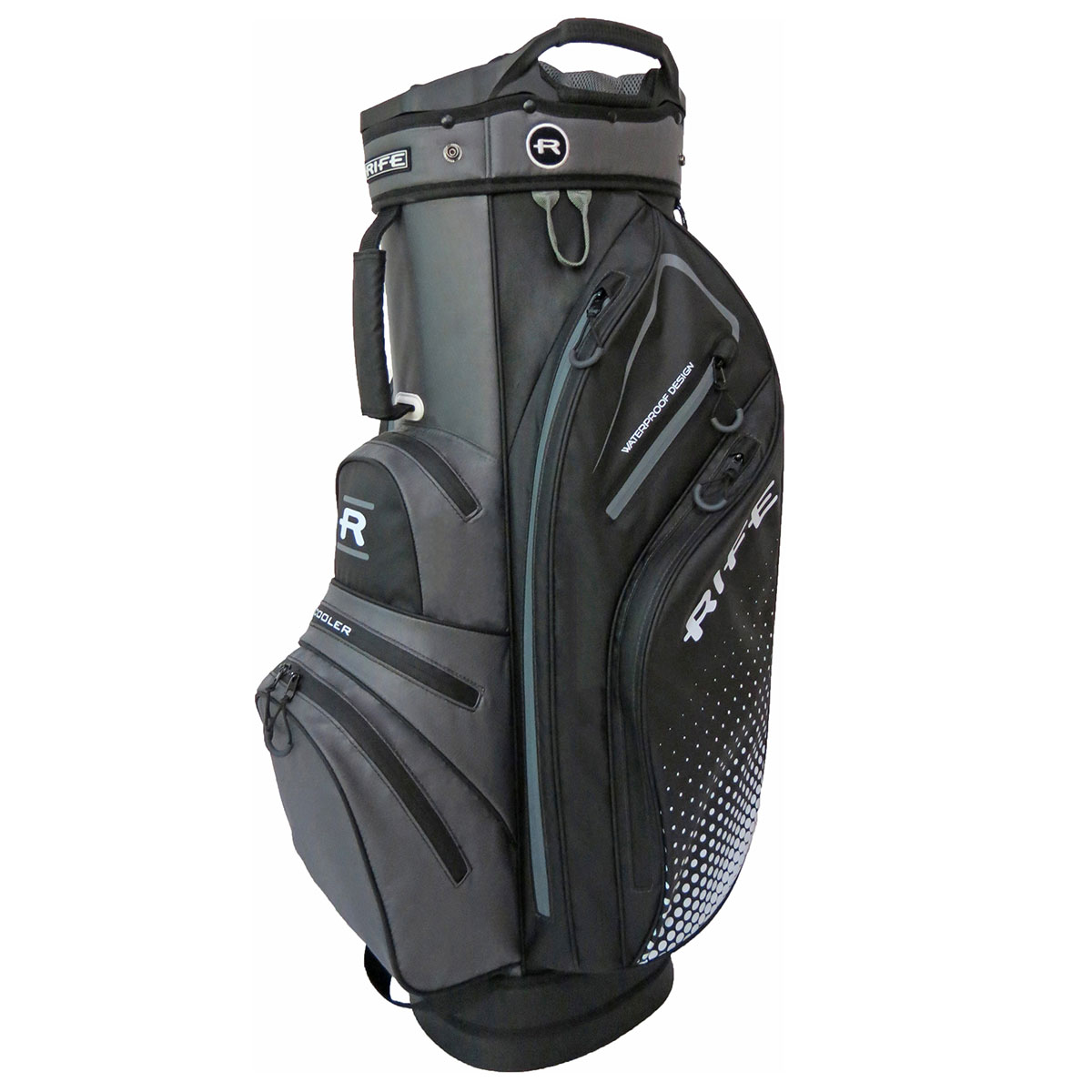 Rife Waterproof Golf Cart Bag - Black