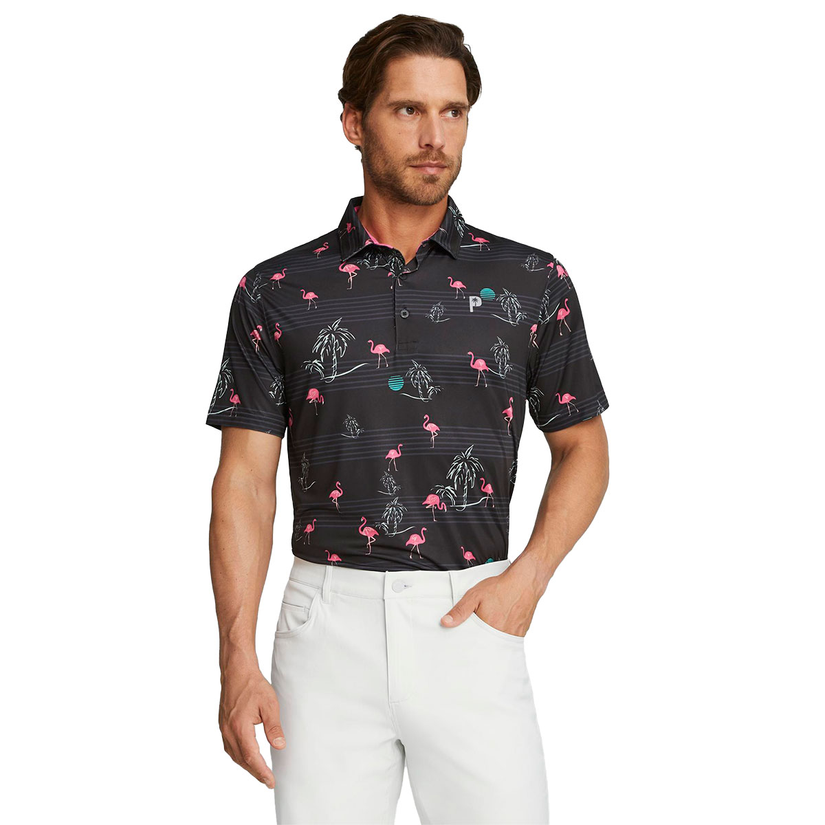 PUMA Men's x PTC Print Golf Polo Shirt from american golf